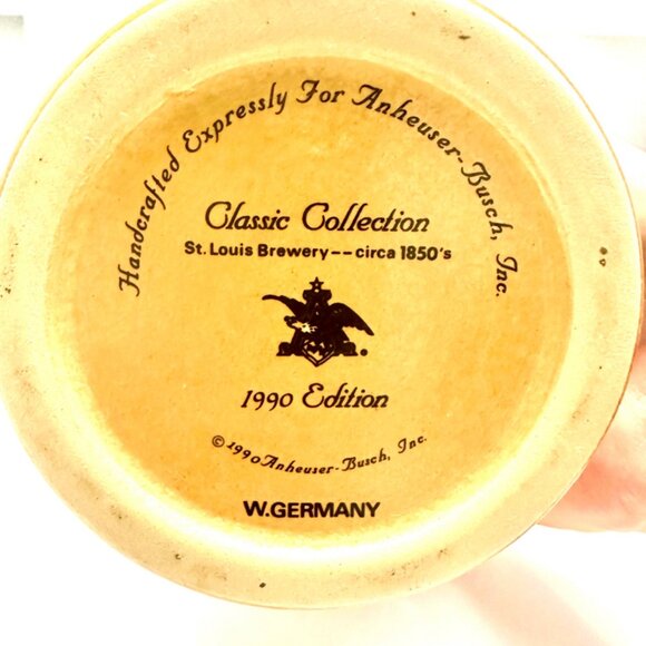 Anheuser Busch Budweiser 1990 Limited Edition 8” Classic Stein Vintage - Picture 11 of 11